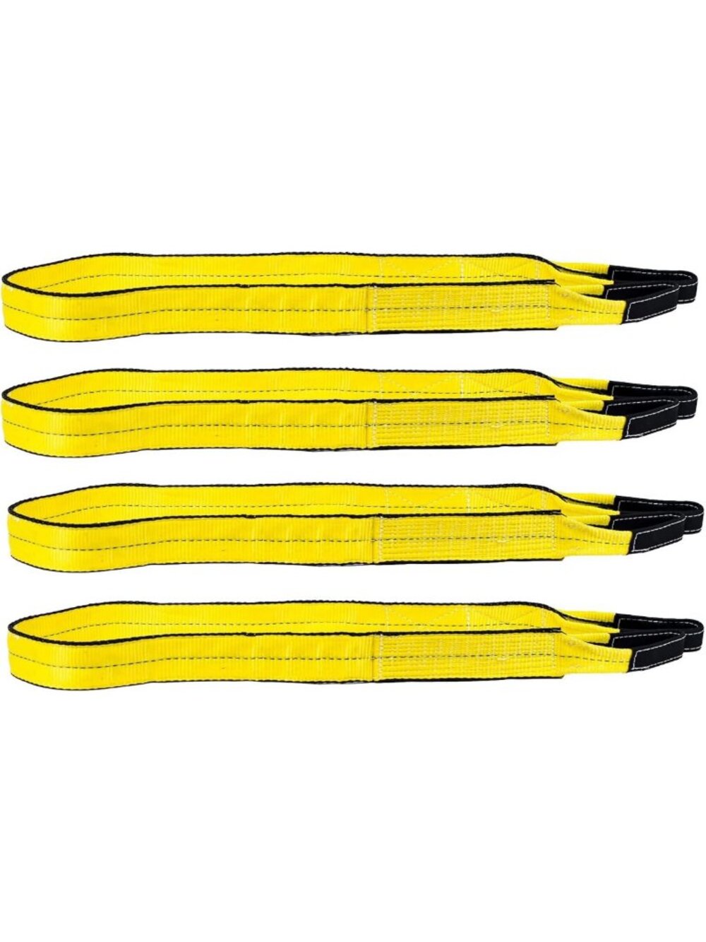 4 Pack 2" x 8' Heavy-Duty Web Lifting Slings - 6400 LBS Vertical Lift Straps